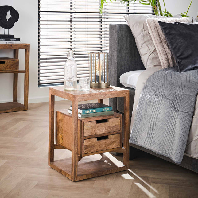 Nightstand sahara 2L / Solid Mango (Sand Color)