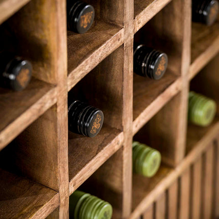 Wine Cabinet tweak  Solid Mango (Sand Color)