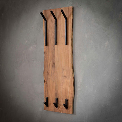 Double Coat Rack Kapstok Short Wood (2x3 haken)