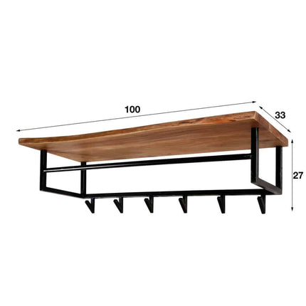 Coat Rack Wooden hooks (6 haken)