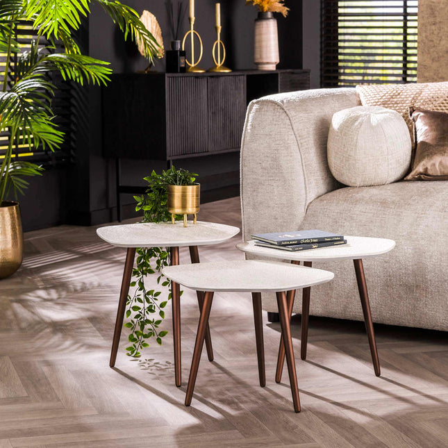 Coffee Table set3 Point Stone