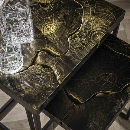 Side Table Black & Gold set2