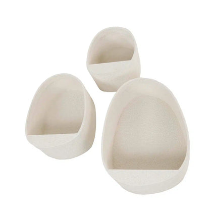 Wall Cabinet set/3 stone druppel / Marble Composite