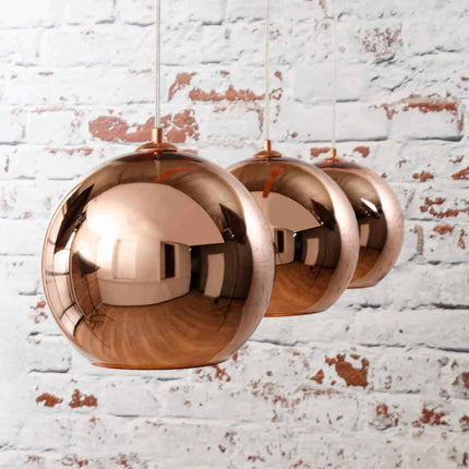 Pendant Lamp 3L Bronze Globe