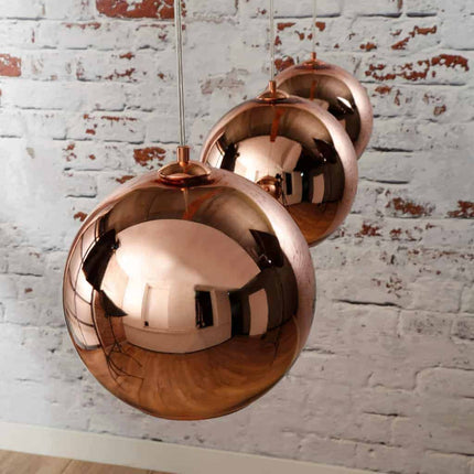 Pendant Lamp 3L Bronze Globe
