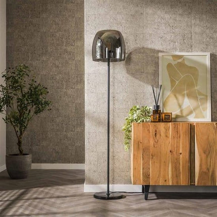 Floor Lamp 1L drift glass  Smoke Grey Glass