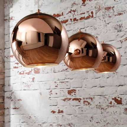 Pendant Lamp 3L Bronze Globe