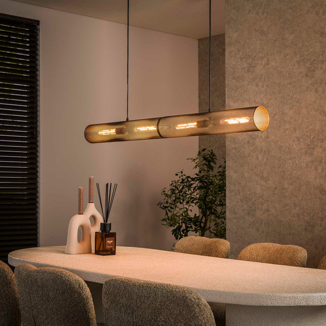 Pendant Lamp 120 tube mesh / Arctic Black