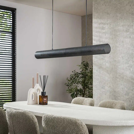 Pendant Lamp 120 tube mesh / Arctic Black
