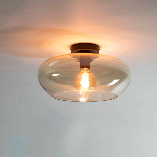 Ceiling Lamp elevate glass  Amber-Colored Glass