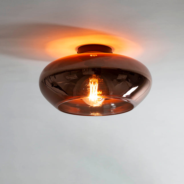 Ceiling Lamp elevate glass  Copper-Colored Glass