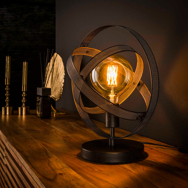 Table Lamp cosmos mesh / Arctic Black
