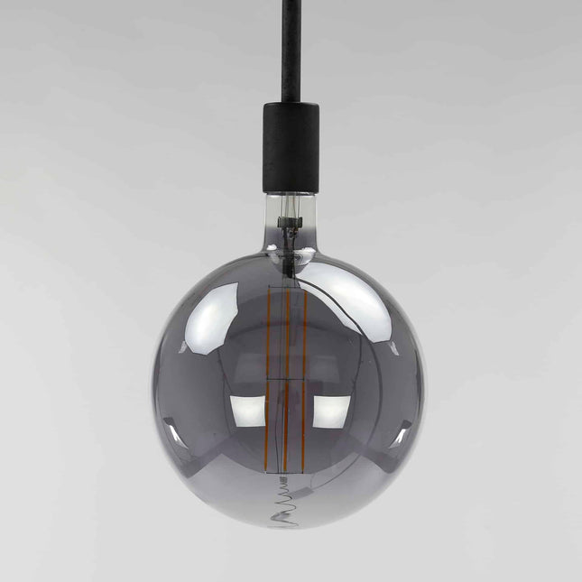 LED [G200] filament bulb Ø20,0 – E27 8W dimmable / Smoke Grey Glass