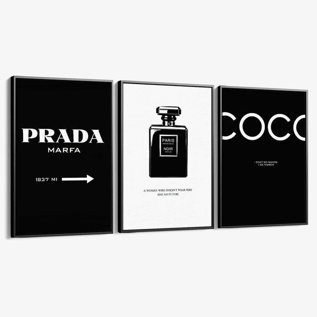 Bundle: "Black Fashion" (3x)