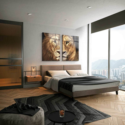 Bundle: "Lion & Lioness Color" (2x) – Glass