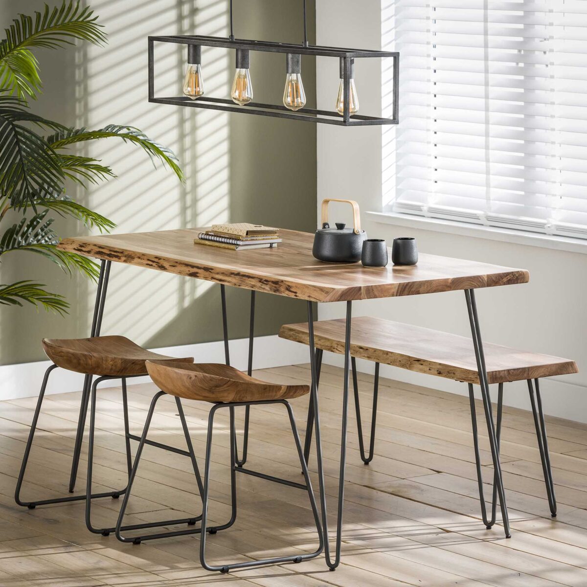 Stool hout ergo. VPE2 / Solid Natural Acacia - Image 5
