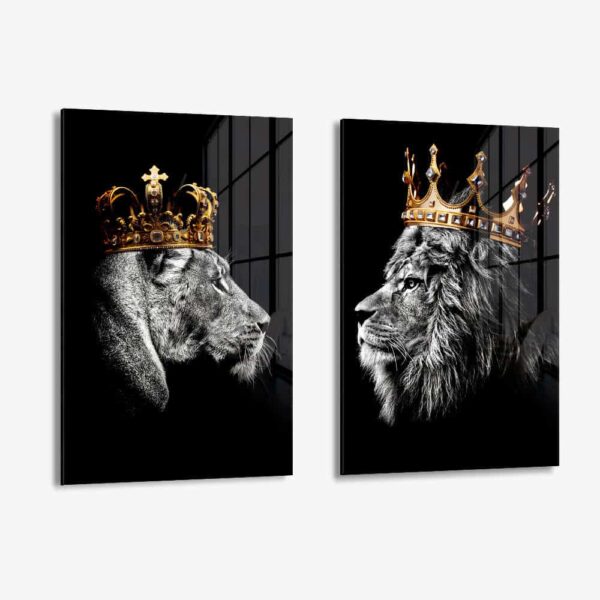 Lot: "The King & Queen" (2x) – Glass