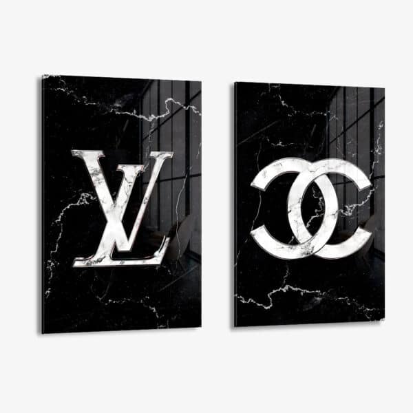Lot: "Marble Fashion" (2x) – Glass
