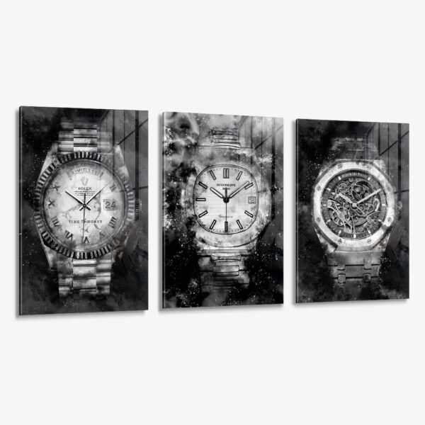 Lot: "Millionair Watch" (3x) – Glass