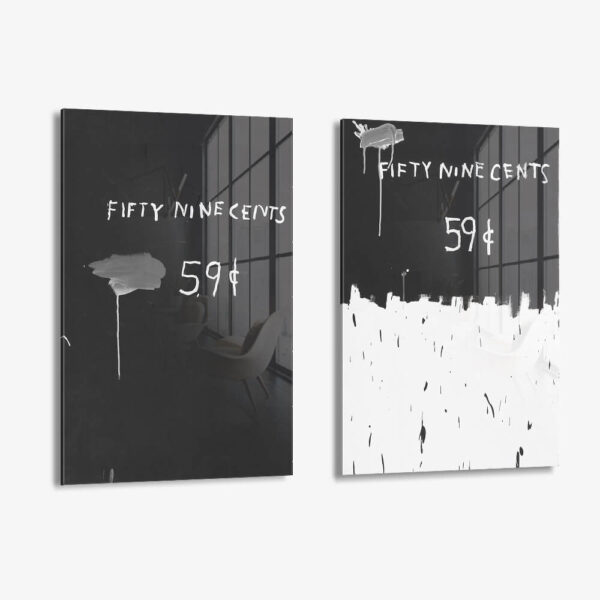 Lot: "Two For One Dollar" (2x) – Glass