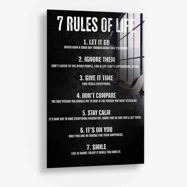 7 Rules of Life – Glass