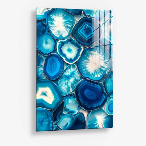 Blue Stones Poster – Glass