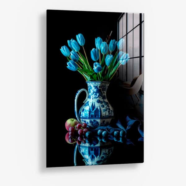 Delft Blue & Dutch Tulips II – Glass
