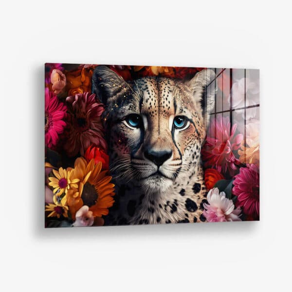 Flower Cheetah – Glass