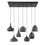 Pendant Lamp 4+3 punch mix / Black Brown - Image 5