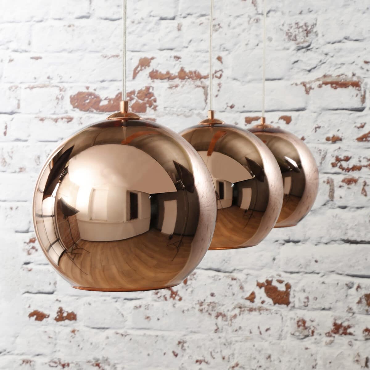 Pendant Lamp 3L globe / Copper - Image 1