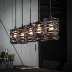 Pendant Lamp 5x ø17 spindle / Slate Grey