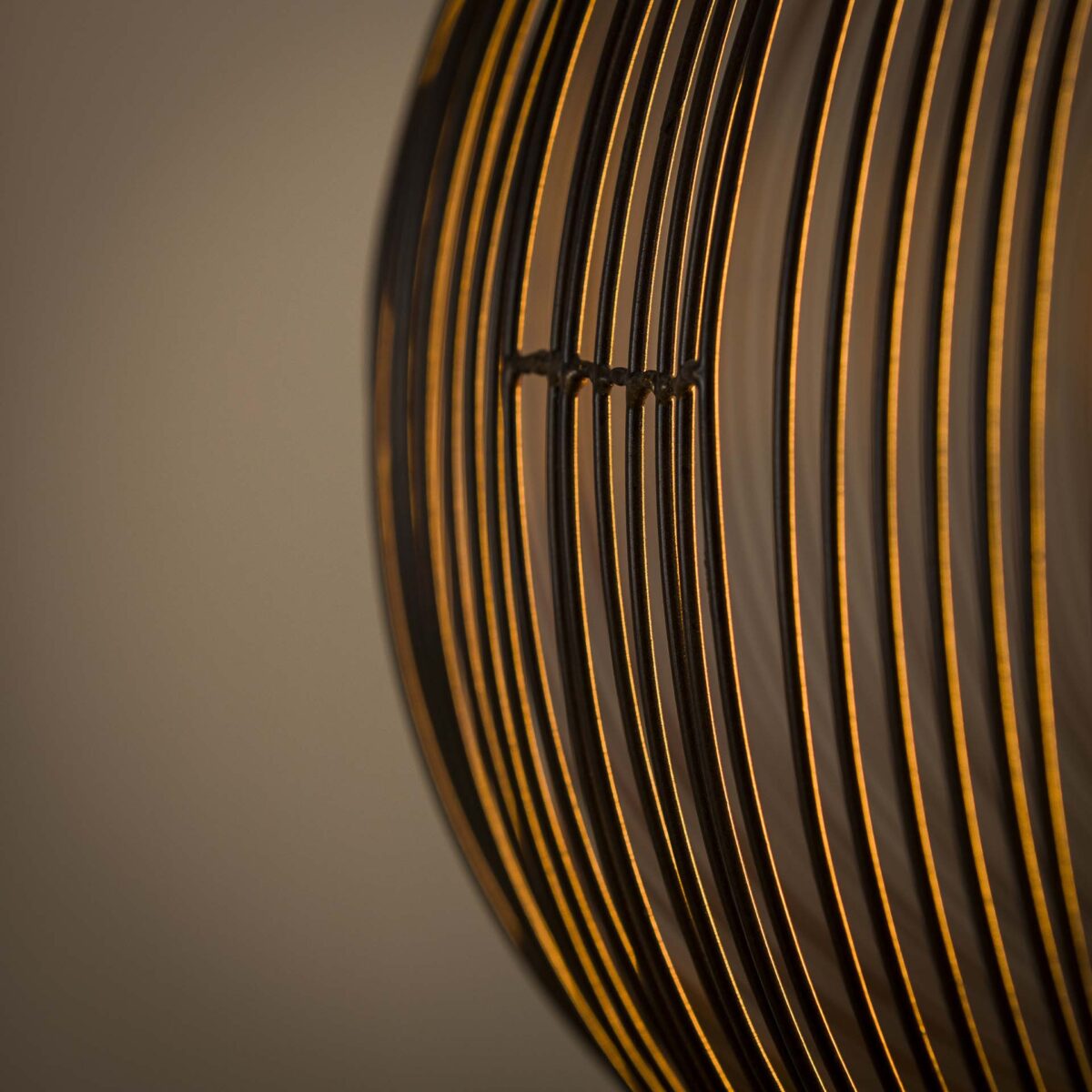 Pendant Lamp Ø70 copper twist / Black Nickel - Image 3