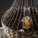 Pendant Lamp 3x kegel waterhyacint / Black Nickel - Image 3
