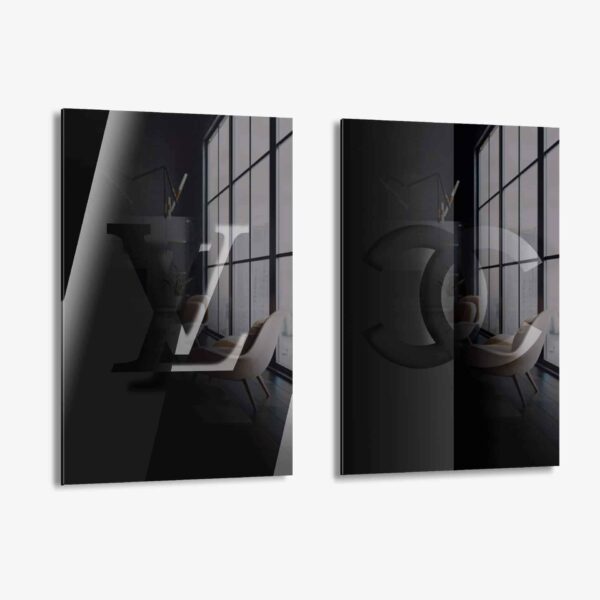 Lot: Black Papercut (2x) – Glass
