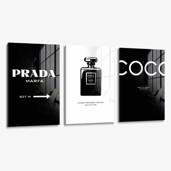 Lot: Black Fashion (3x) – Glass