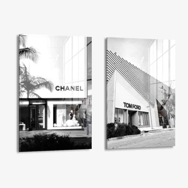 Lot: "Fashion Stores" (2x) – Glass