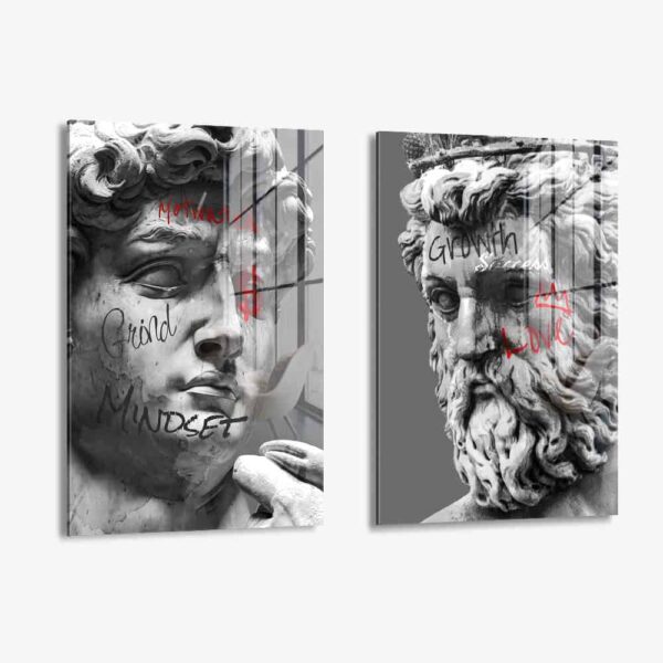 Lot: "Sculptures" (2x) – Glass