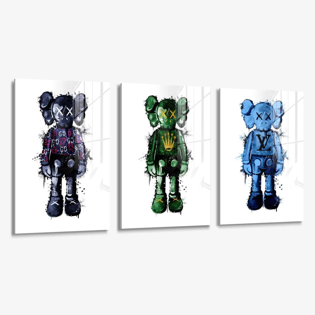 Lot: "Hype Figure" (3x) – Glass - Image 1