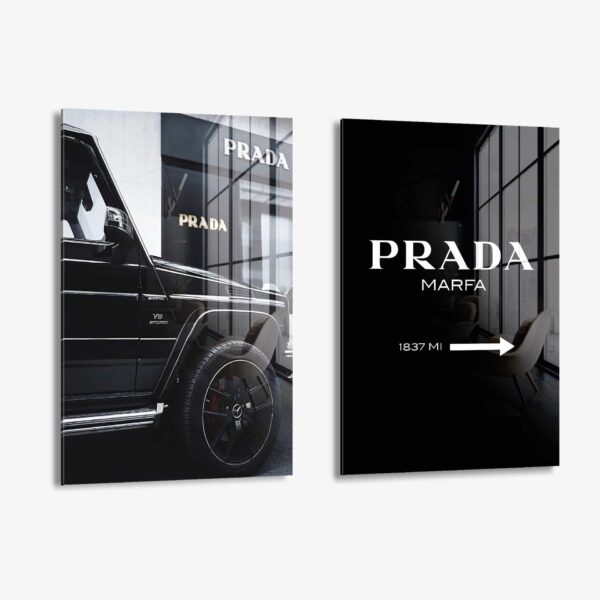 Lot: "Prada Noir" (2x) – Glass