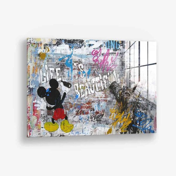 Mickey the Artist – Glass