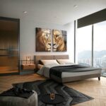 Lot: "Lion & Lioness Color" (2x) – Glass - Image 3