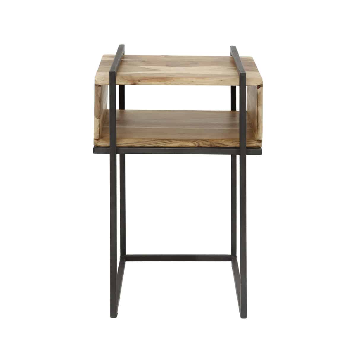 Nightstand open vak edge / Solid Natural Acacia - Image 2