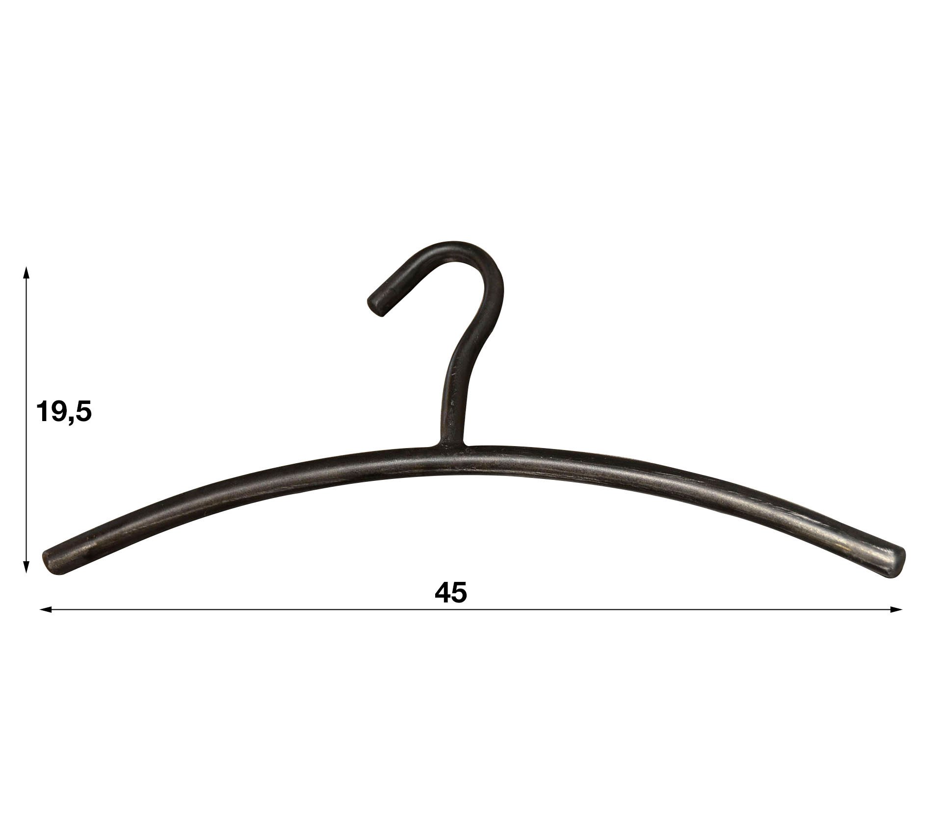 Wardrobe Hanger round tube VPE6 / Black - Image 4