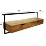 TV cabinet Air Solid / Solid Natural Acacia - Image 4