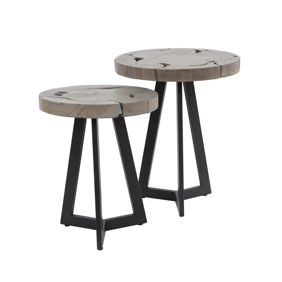 Side Table set/2 grey mix / Gray - Image 3
