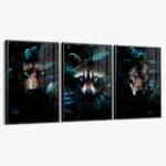 Lot: "Jungle Animals II" (3x) – Glass - Image 2