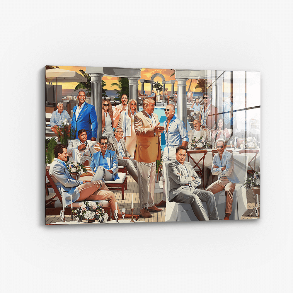 Billionaires meeting - Glass