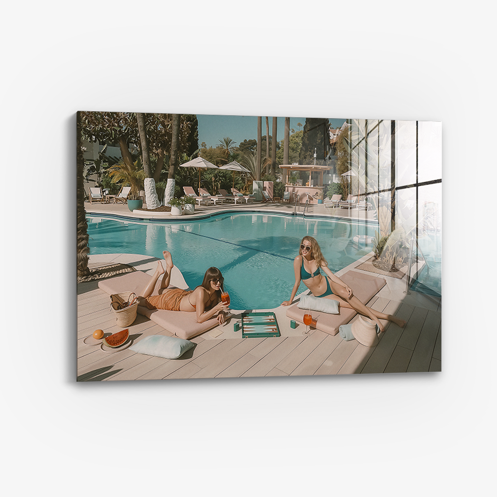 By the pool - Glass