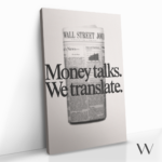 "Money Talks. We Translate." gallery 1