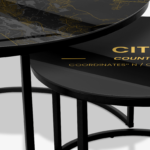 Coffee Table - Custom Golden City Map - Image 3